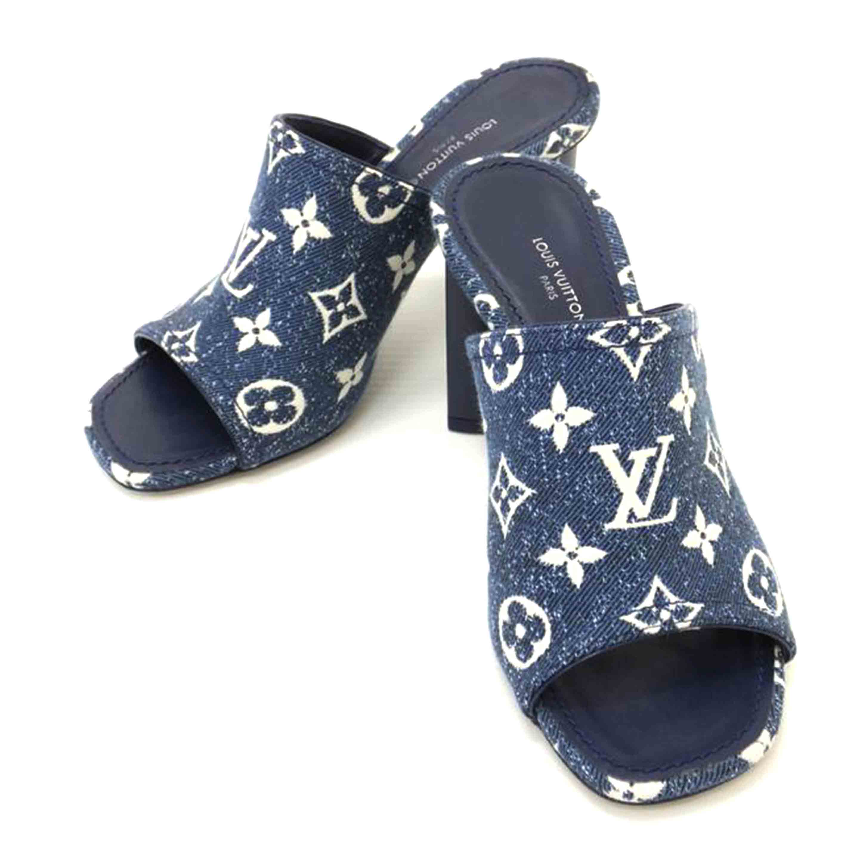 LV ルイヴィトン/シルエットラインデニムサンダル/サイズ34 1/2//Bランク/88