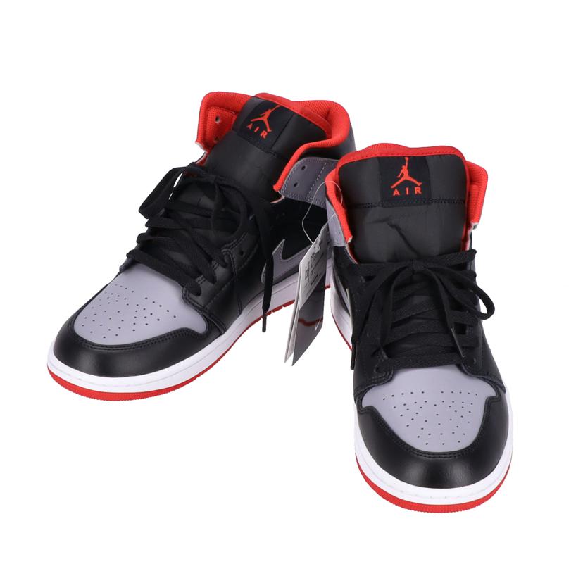 nike ナイキ/エアージョーダン1 MID/グレー×ブラック×レッド/未使用/DQ8426-006//Sランク/93