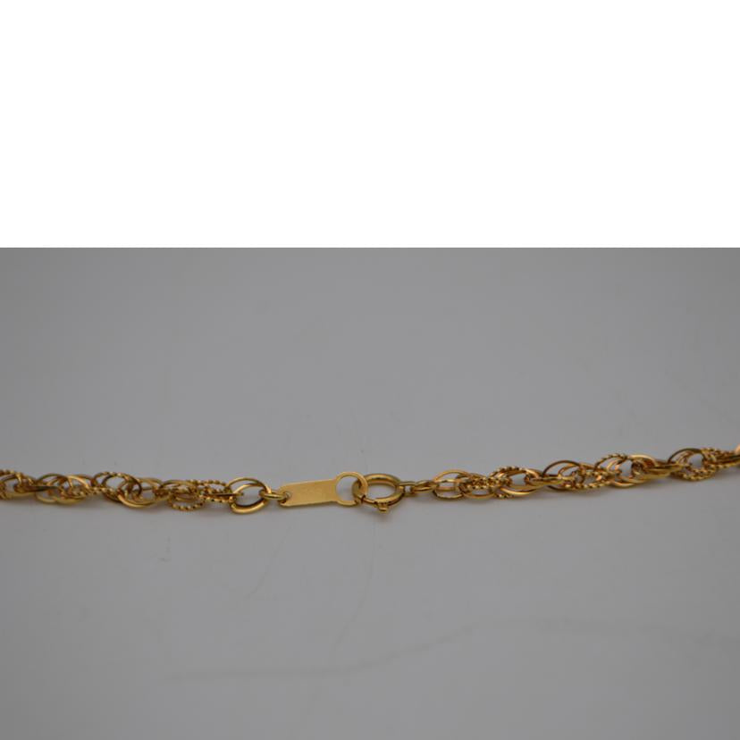 K18/K18 スクリューボールネックレス 40 cm/15.8g//Aランク/89