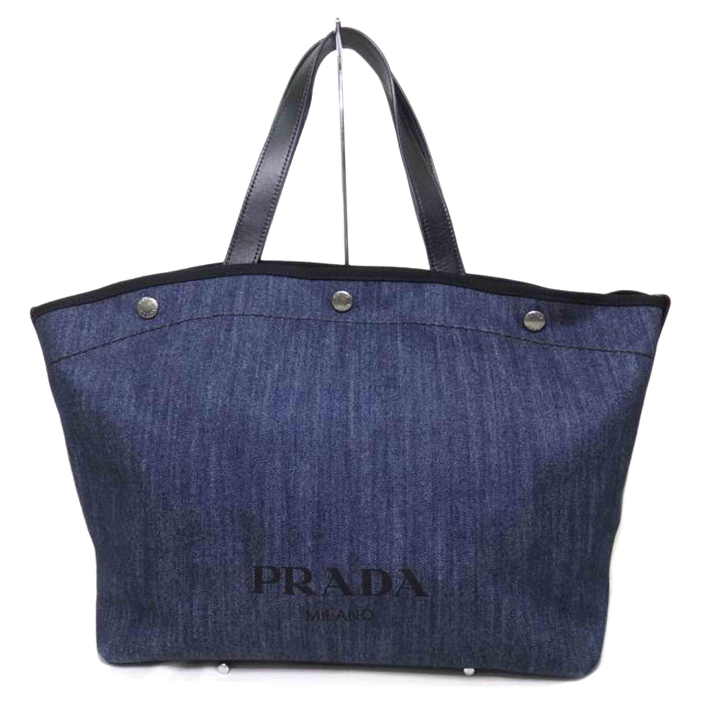 PRADA プラダ/デニムトートバッグ/ポーチ付き//103/Aランク/84