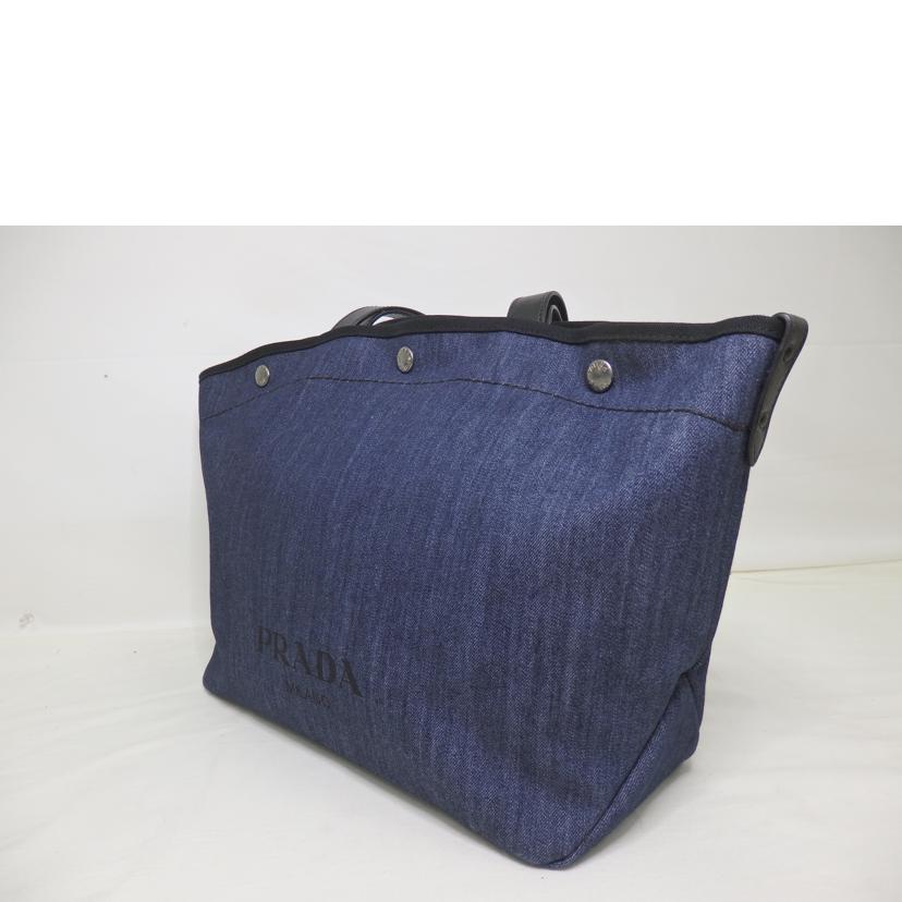 PRADA プラダ/デニムトートバッグ/ポーチ付き//103/Aランク/84