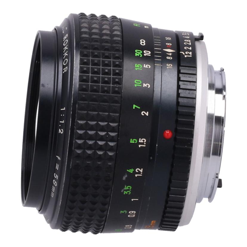 MINOLTA ミノルタ/交換レンズ/58mm/MC ROKKOR 58mm F1.2//2747820/BCランク/09