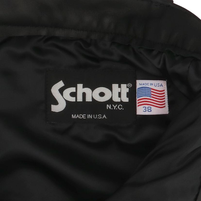 Schott ショット/Schott/レザーパンツ/ブラック/USA製/38/Lot.600//1494507008/Bランク/21