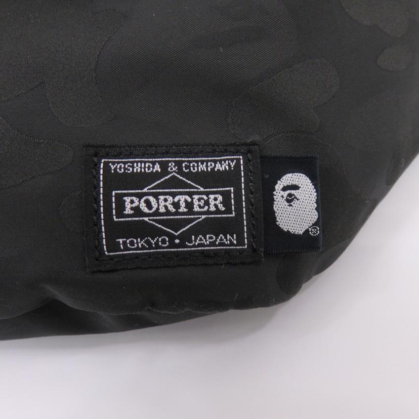 PORTER ポーター/ジャガードカモ ウエストバック Bape×PORTER//Bランク/77