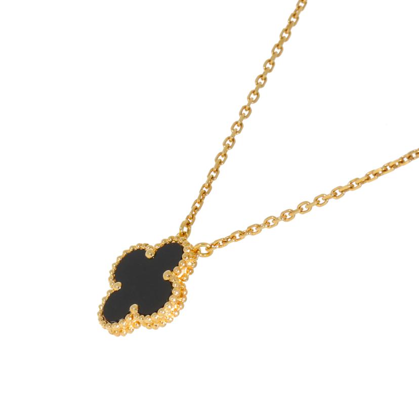 Van Cleef&Arpels ヴァンクリフアンドアーペル/VCA/750YGヴィンテージアルハンブラオニキスネックレス /5.1/42cm//JB346474/Aランク/75