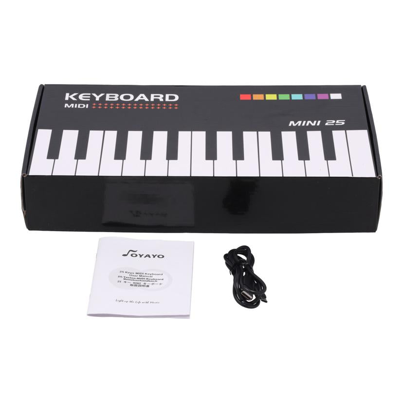 OYAYO Amazon/MIDIキーボードコントローラー/MINI25//-/ABランク/24