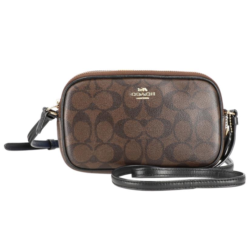 COACH コーチ/シグネチャーポシェットクロスボディ/ダークブラウン/F77996//H19**/Aランク/75