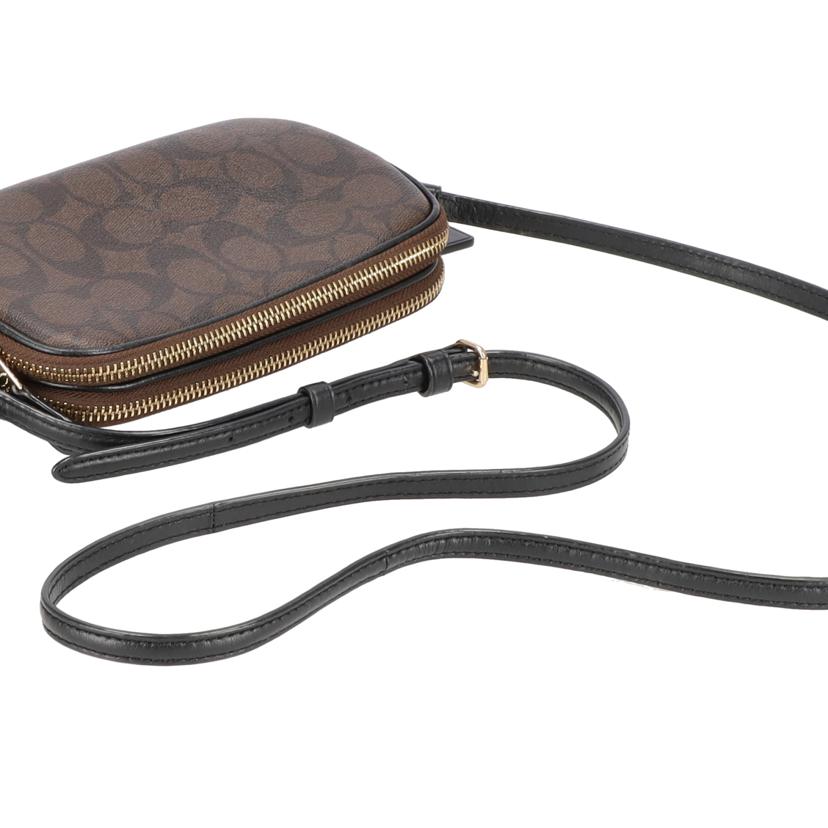 COACH コーチ/シグネチャーポシェットクロスボディ/ダークブラウン/F77996//H19**/Aランク/75