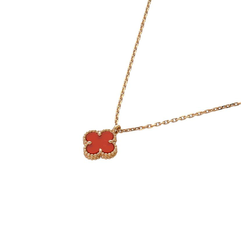 Van Cleef&Arpels ヴァンクリフアンドアーペル/VCA/750PGスウィートアルハンブラ カーネリアンネックレス 40cm/2.7//JE425343/Aランク/75