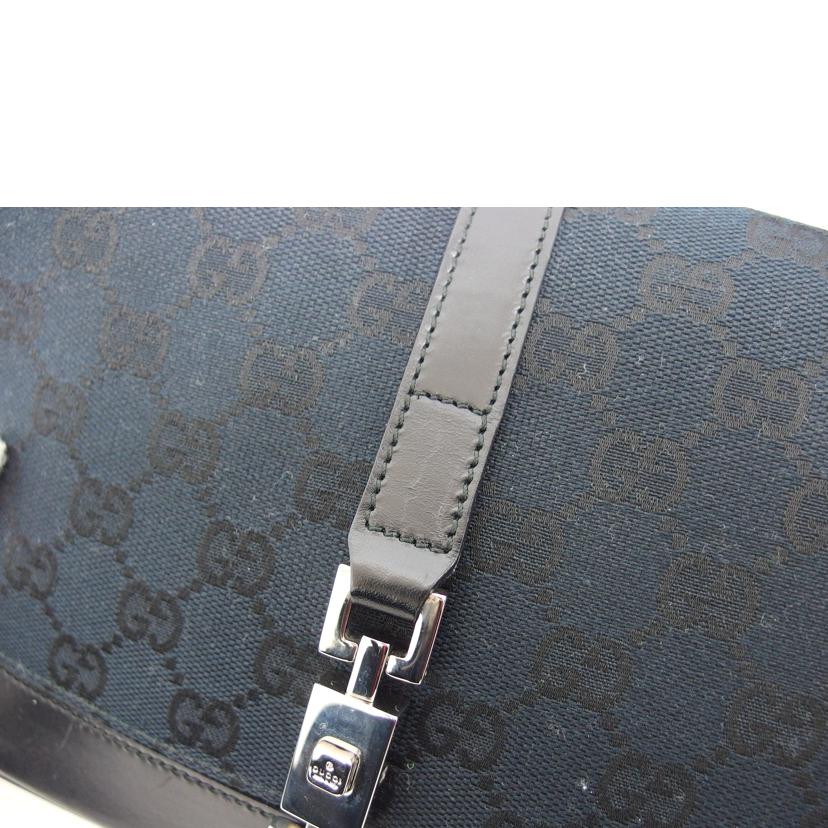 GUCCI グッチ/GGキャンバス ジャッキーセミショルダー/ブラック/001・3824//203***/ABランク/04