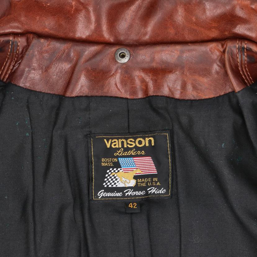 Vanson Vanson/USA製/ホースハイドライダースジャケット/サイズ42//Bランク/24