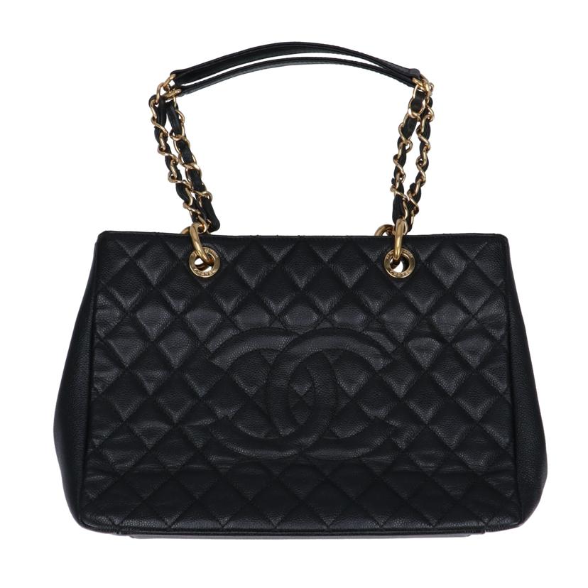 CHANEL シャネル/ココーマークキャビアスキンチェーントート/ブラック/A50995//183*****/Aランク/69