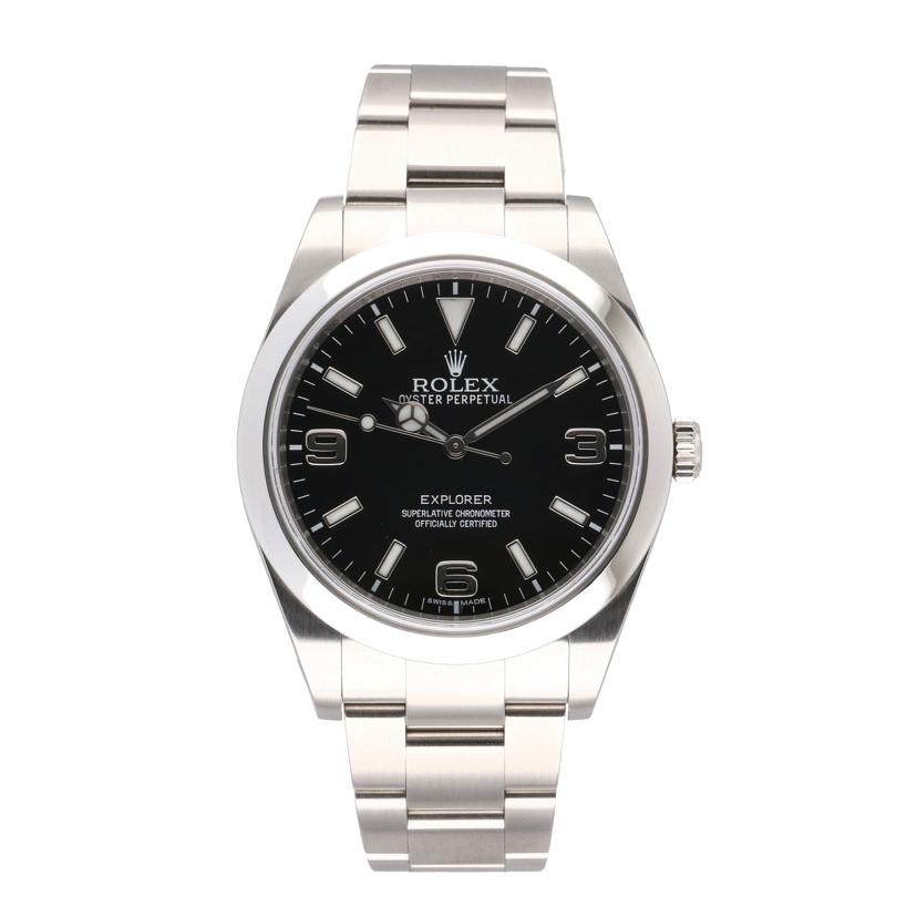 ROLEX ロレックス/エクスプローラーⅠ/黒文字盤/SS/214270//94F*****/Aランク/75