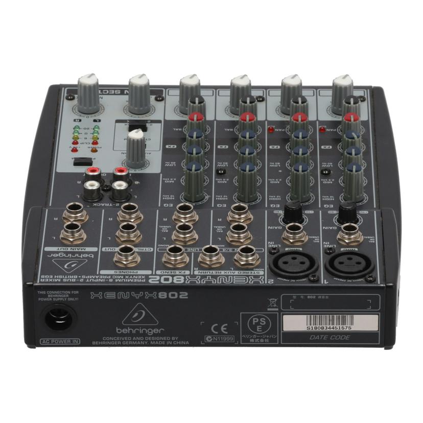 BEHRINGER ベリンガ- /アナログミキサ-/XENYX 802//S180834451575/Bランク/75