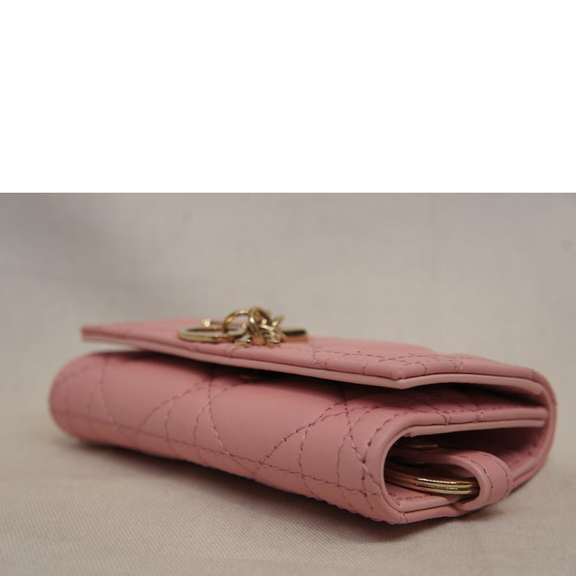 Christian Dior ディオール/MISS DIOR ラムスキンキーケースピンク//ABランク/92