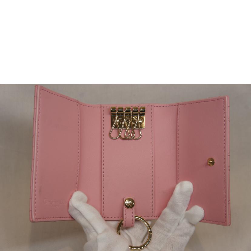 Christian Dior ディオール/MISS DIOR ラムスキンキーケースピンク//ABランク/92