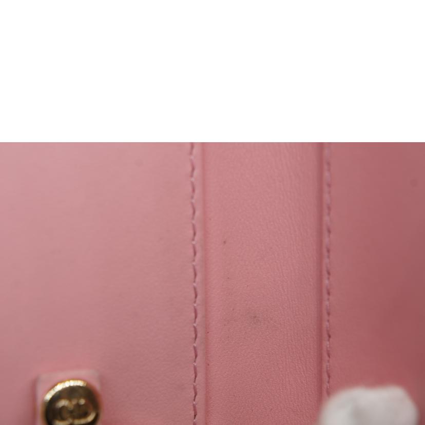 Christian Dior ディオール/MISS DIOR ラムスキンキーケースピンク//ABランク/92