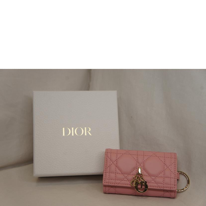 Christian Dior ディオール/MISS DIOR ラムスキンキーケースピンク//ABランク/92
