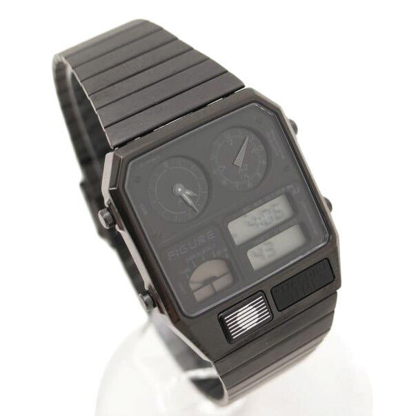 CITIZEN シチズン 腕時計 オールブラック ステンレス ムーブメントインモーション スクエアフェイス/FIGURE/デジアナ・テンプ/クォーツ/8989-S118883//9N1******/ABランク/69