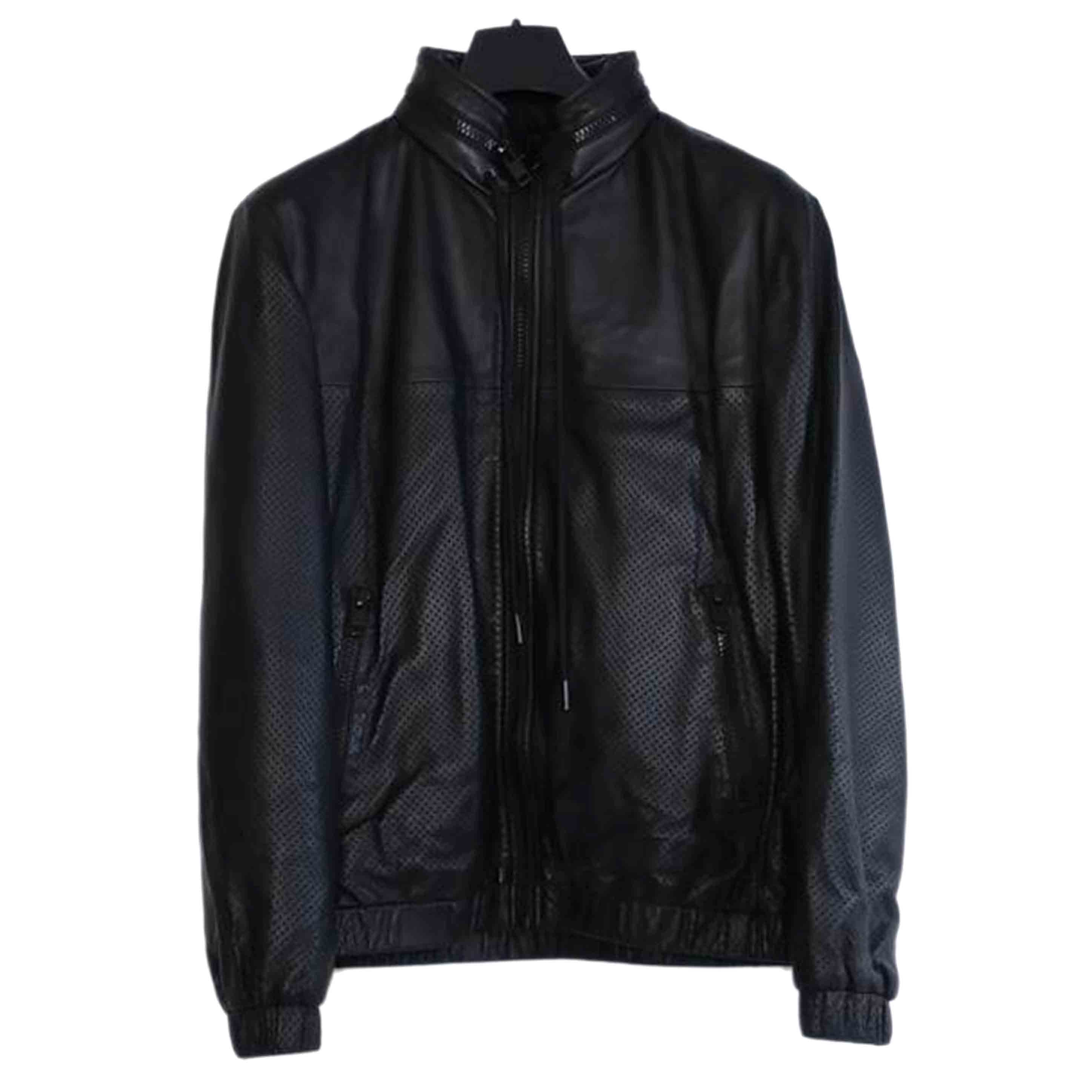 DIESEL ディーゼル/パンチング シープスキン レザージャケット//ABランク/52