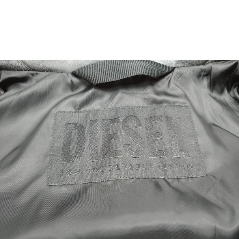 DIESEL ディーゼル/パンチング シープスキン レザージャケット//ABランク/52