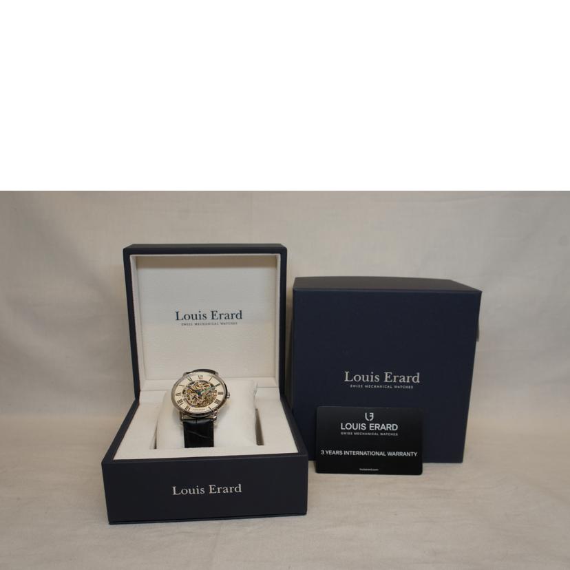 LOUIS ERARD ルイエラール/エクセレンス/オートマ/スケルトン/Dバックル/レザーベルト/LE61233AA22BDC02//233/Aランク/92