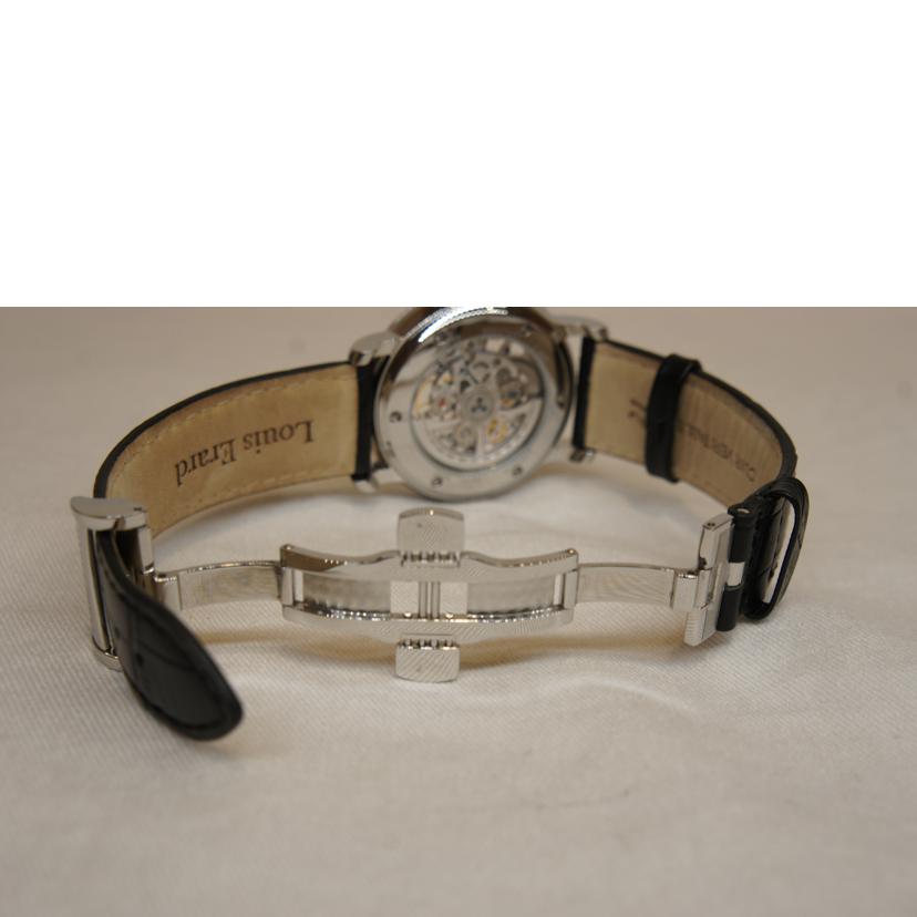 LOUIS ERARD ルイエラール/エクセレンス/オートマ/スケルトン/Dバックル/レザーベルト/LE61233AA22BDC02//233/Aランク/92