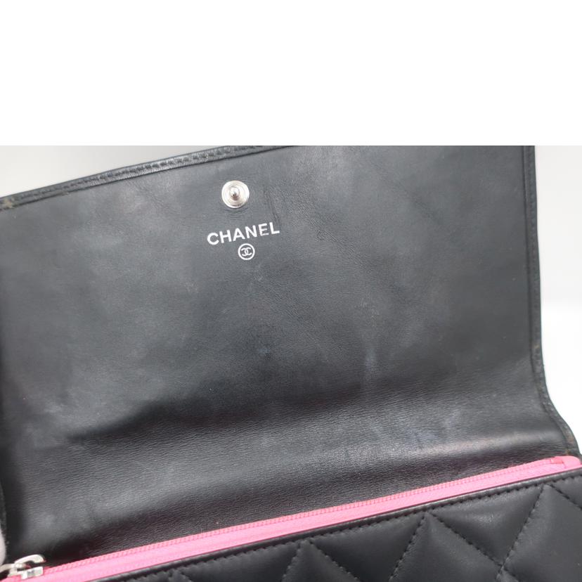 CHANEL シャネル/カンボンライン長財布 ブラック//Bランク/65