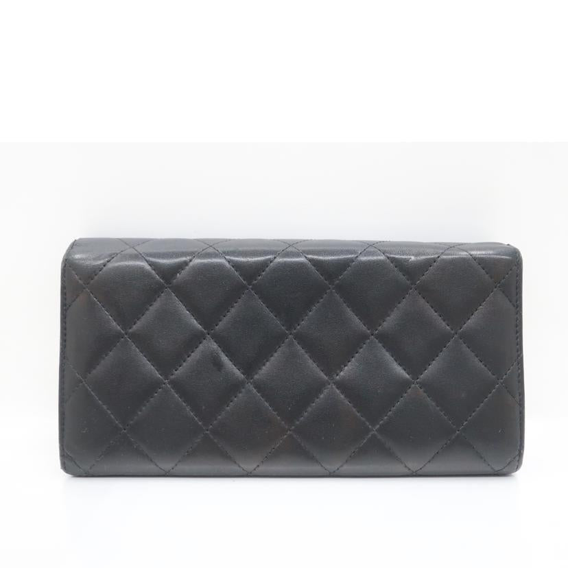CHANEL シャネル/カンボンライン長財布 ブラック//Bランク/65