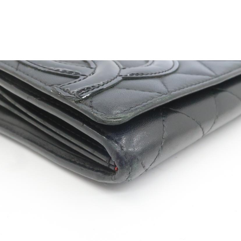 CHANEL シャネル/カンボンライン長財布 ブラック//Bランク/65