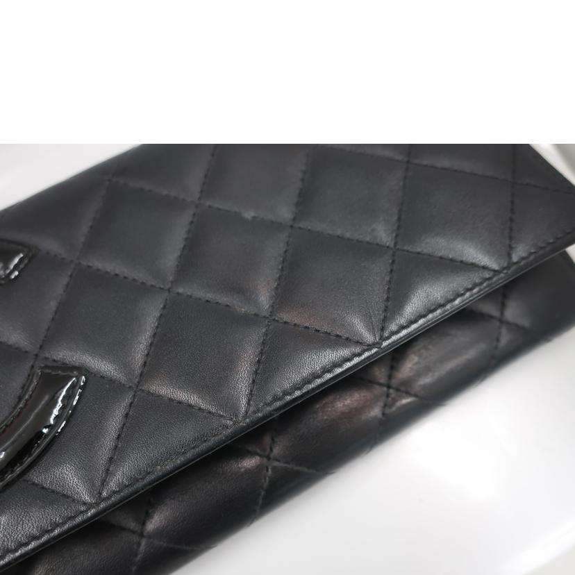 CHANEL シャネル/カンボンライン長財布 ブラック//Bランク/65