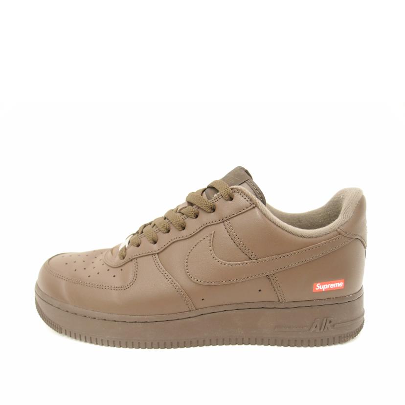 NIKE ナイキ/×Supreme AIR FORCE 1 LOWブラウン/CU9225-200//Aランク/69