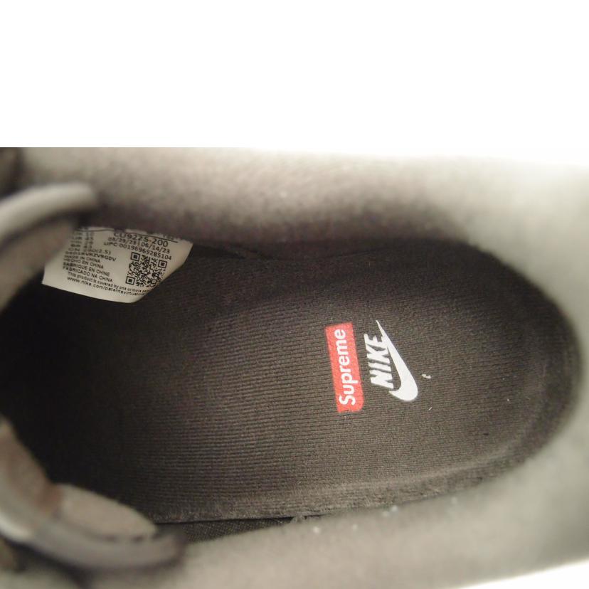 NIKE ナイキ/×Supreme AIR FORCE 1 LOWブラウン/CU9225-200//Aランク/69
