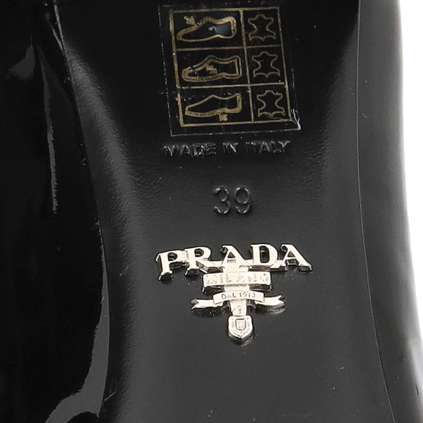 PRADA/◇パテント パンプス/24.5cm//ABランク/67