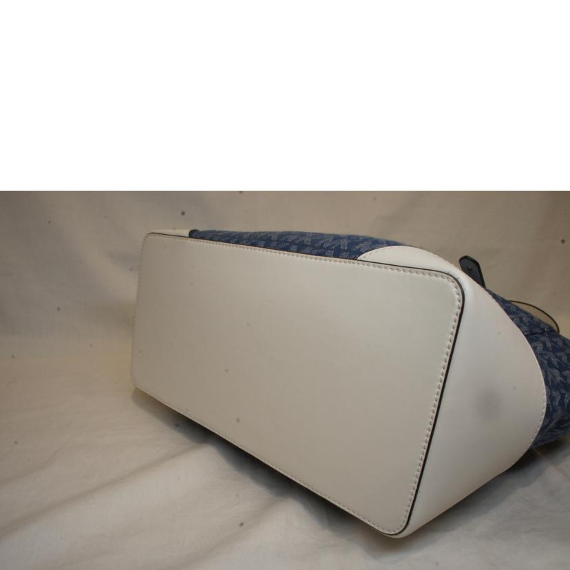 MICHAEL KORS マイケルコース/デニム地MK総柄ジップトート//Aランク/92