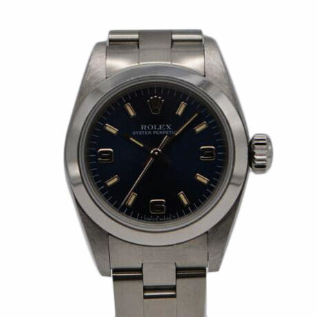 ROLEX ロレックス/オイスターパーペチュアル/ネイビー文字盤/67180//U40**********/SAランク/89