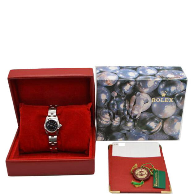 ROLEX ロレックス/オイスターパーペチュアル/ネイビー文字盤/67180//U40**********/SAランク/89