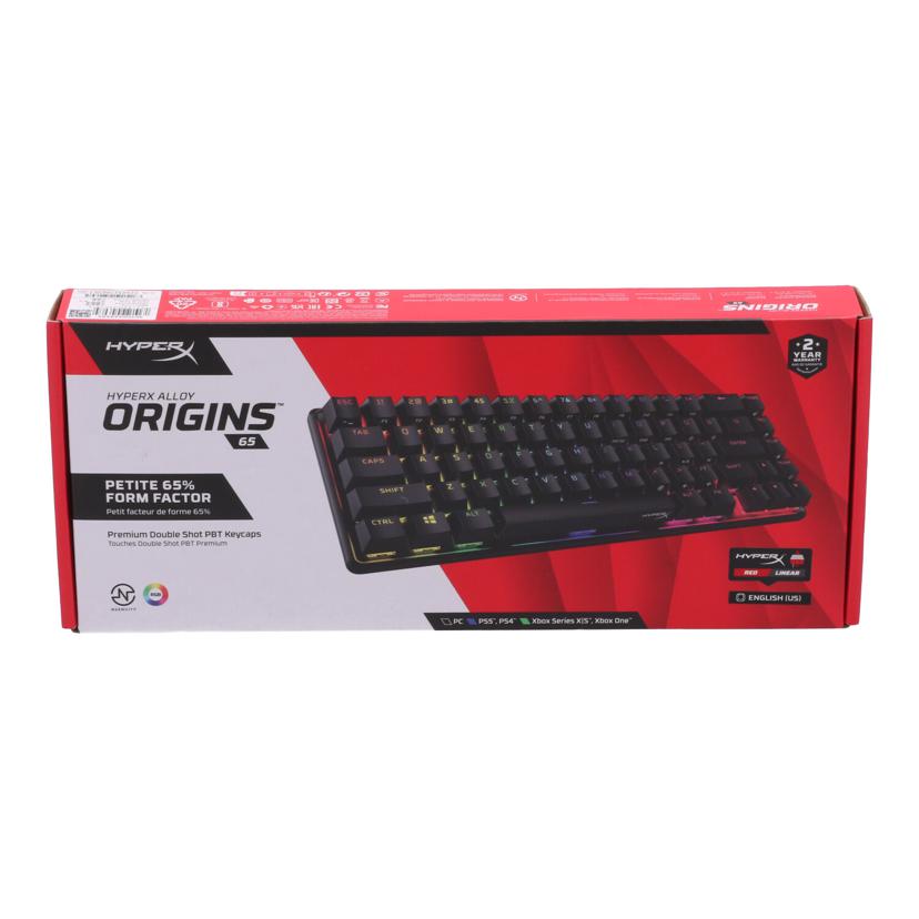 HyperX ハイパーエックス /ゲーミングキーボード/Alloy Orogins 65 US/4P5D6AA#ABA//C1Z31700JD/Aランク/24