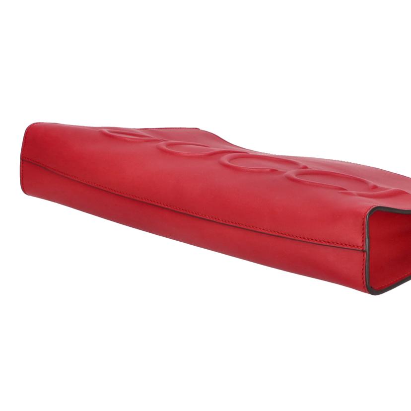 GUCCI グッチ/ロゴエンボス/クラッチバッグ/レッド/409382//467***/Aランク/18