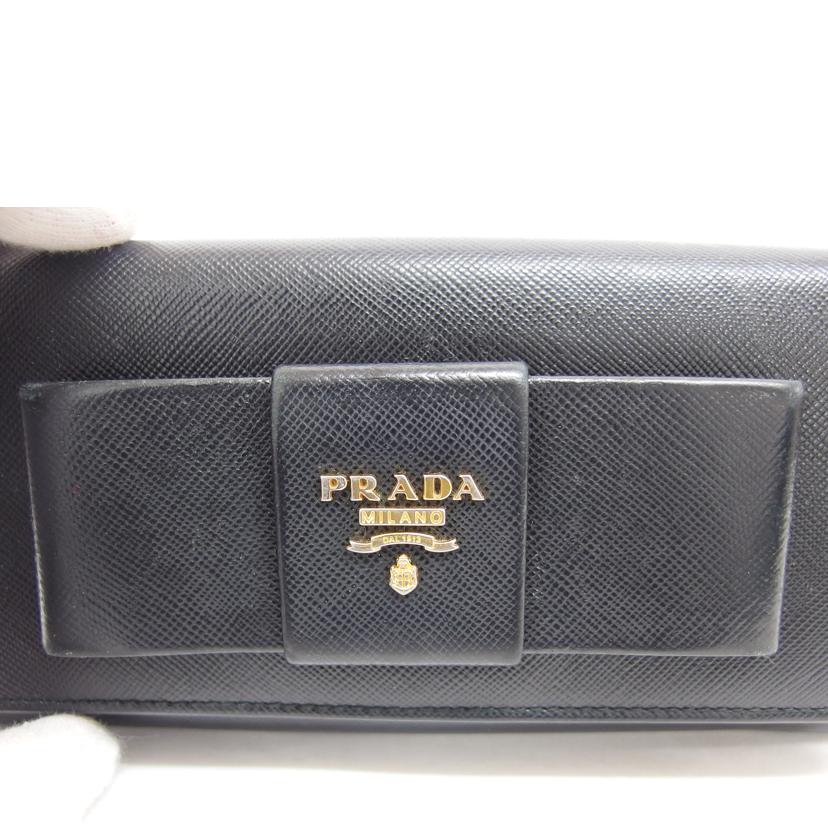 PRADA プラダ/サフィアーノ リボン長財布・パスケース/1MH132//Bランク/04