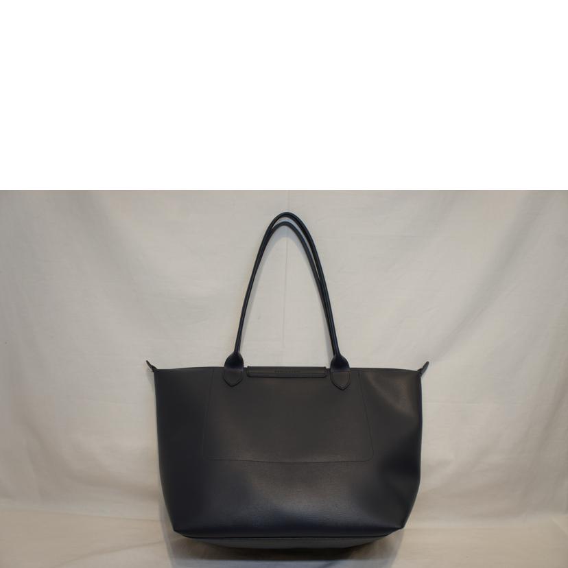 LONG CHAMP ロンシャン/ルプリアージュシティトートL/ネイビー//Aランク/92