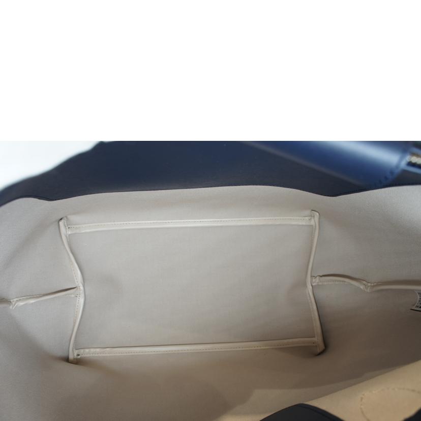 LONG CHAMP ロンシャン/ルプリアージュシティトートL/ネイビー//Aランク/92