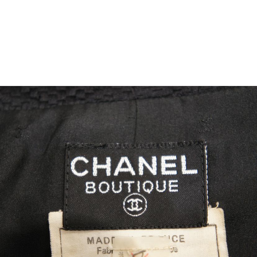 CHANEL シャネル/ビンテージタグボタンワンピースブラック/28539//ABランク/92