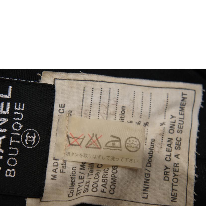 CHANEL シャネル/ビンテージタグボタンワンピースブラック/28539//ABランク/92