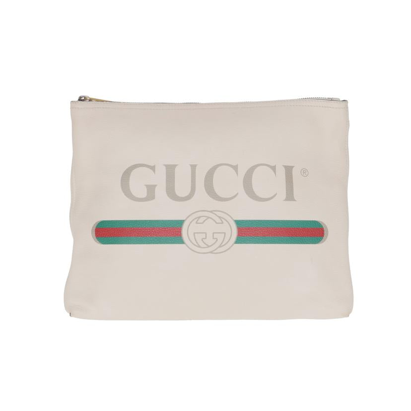 GUCCI グッチ/ポートフォリオ/クラッチバッグ/アイボリー系/500981//493***/Bランク/18