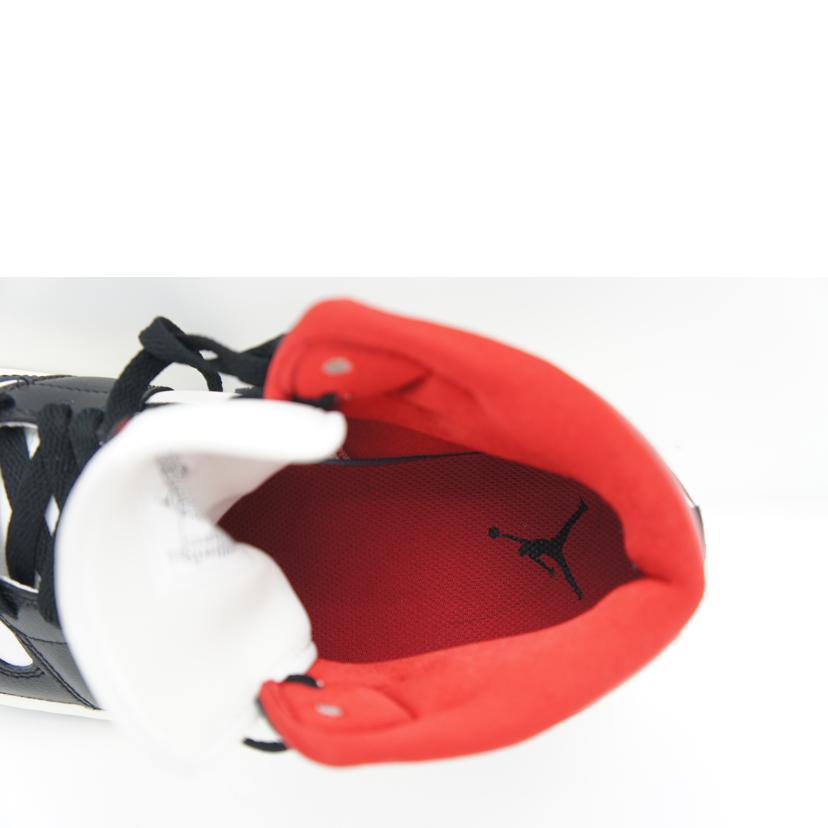 NIKE ナイキ/エアジョーダン1ミッドブラック/ジムレッド/BQ6472-061//サイズ:27cm/Aランク/75