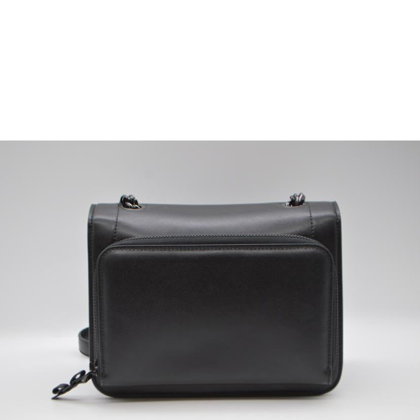 Ferragamo フェラガモ/ヴェラリボンカーフチェーンショルダー/ノワール/AU-21/G877//Aランク/89