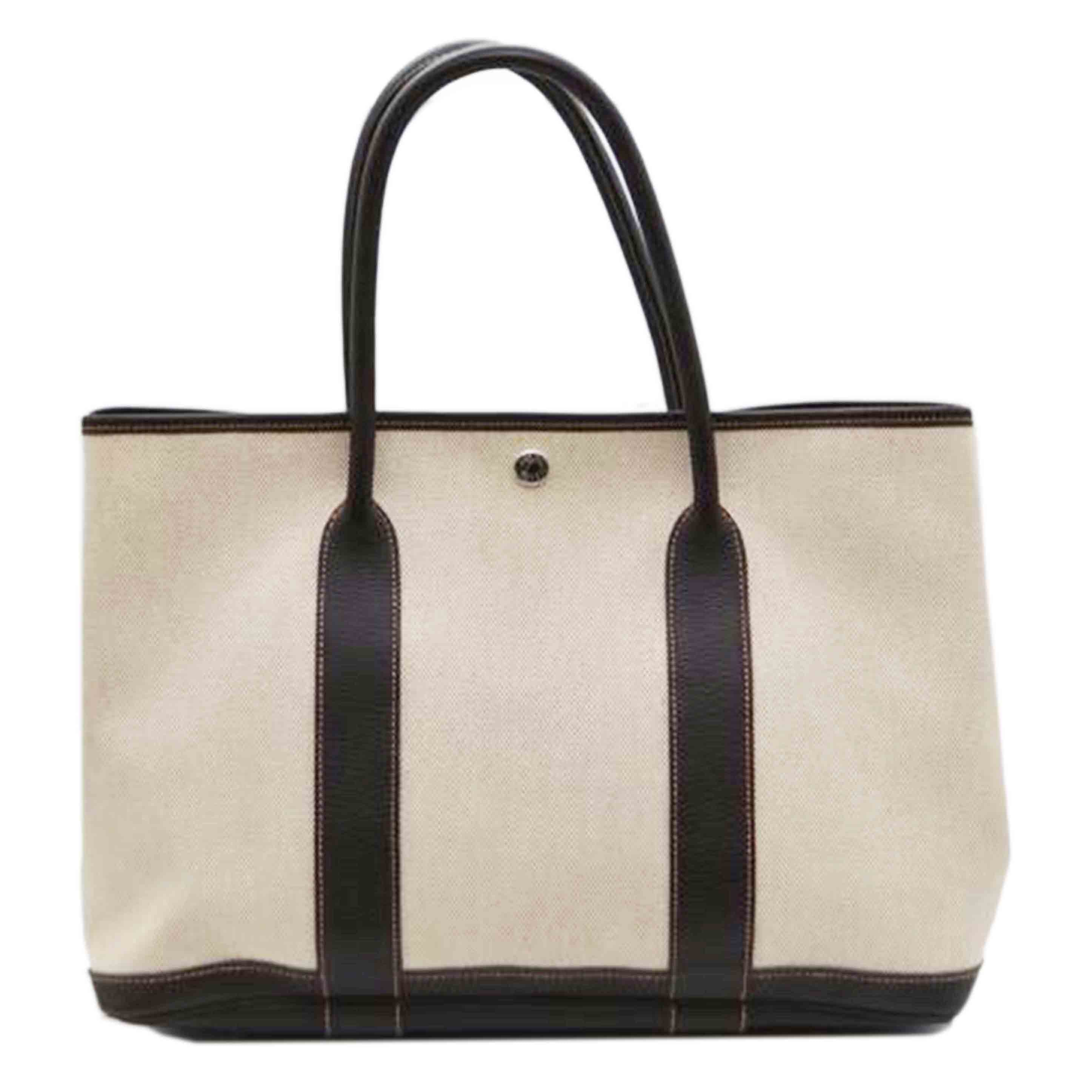 HERMES エルメス/ガーデンパーティPM/トワルアッシュ/ナチュラル//T I***/Aランク/89