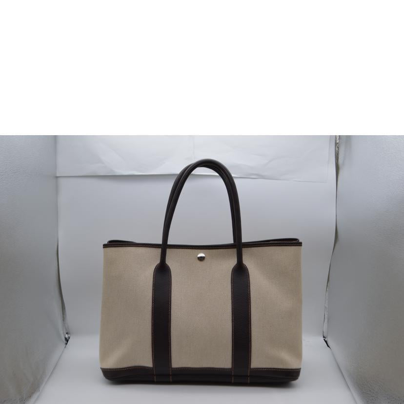 HERMES エルメス/ガーデンパーティPM/トワルアッシュ/ナチュラル//T I***/Aランク/89