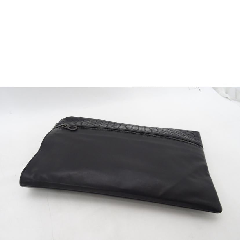 BOTTEGA VENETA ボッテガヴェネタ/イントレチャートクラッチバッグ/ブラック//Bランク/69